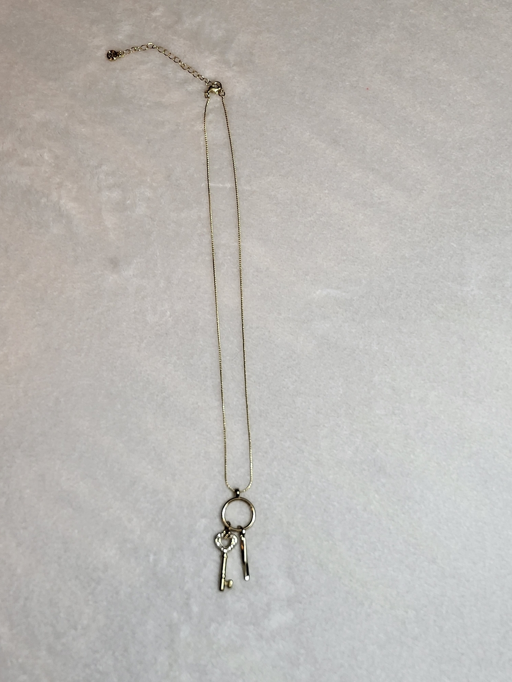Delicate Gold Key Charm Necklace for Women